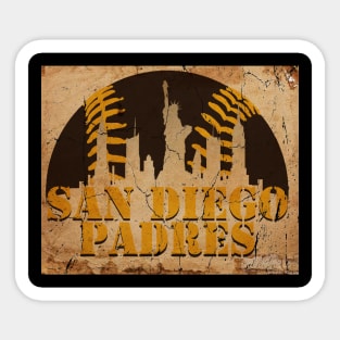 SAN DIEGO PADRES-vintage Sticker